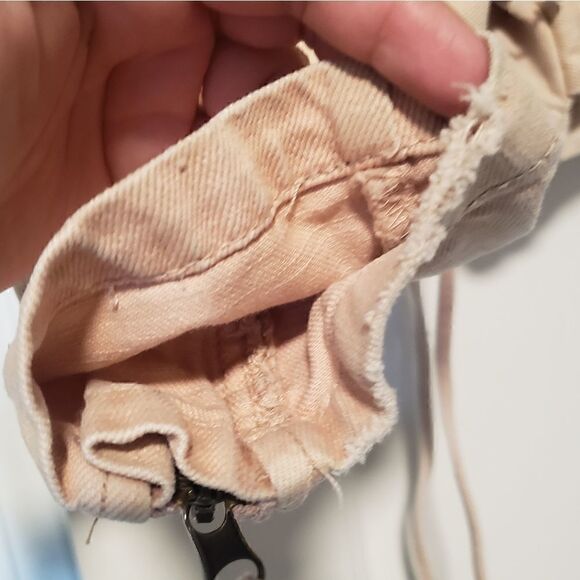 Free People pink belted motto jean denim jacket XS - Picture 6 of 11